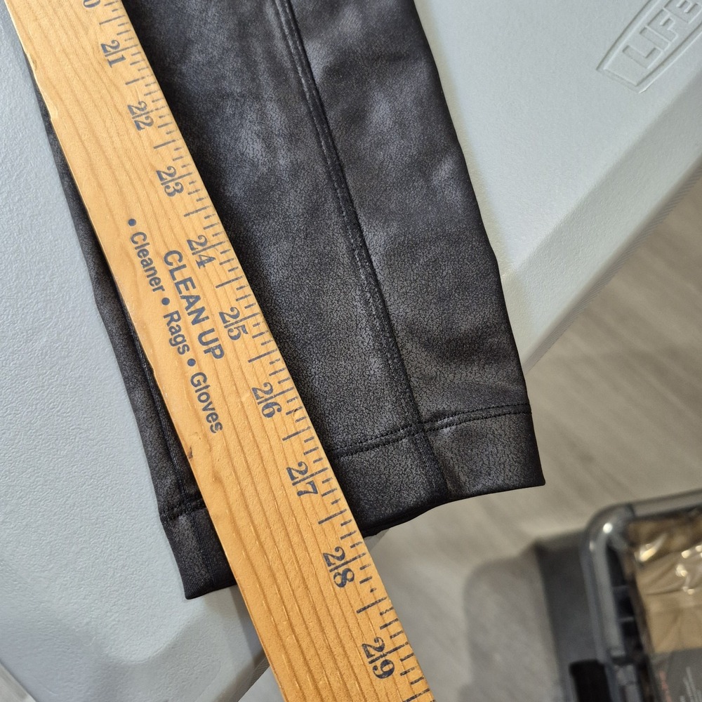 Athleta Delancey Gleam Tight Womens Small Faux Leather Office Career Holiday - Picture 10 of 11